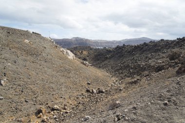 Egzotik Fındıklı yanardağ krater için. Volkan Ünlü Caldera Santorini'de bulunur.