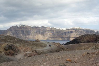 Egzotik Fındıklı yanardağ krater için. Volkan Ünlü Caldera Santorini'de bulunur.