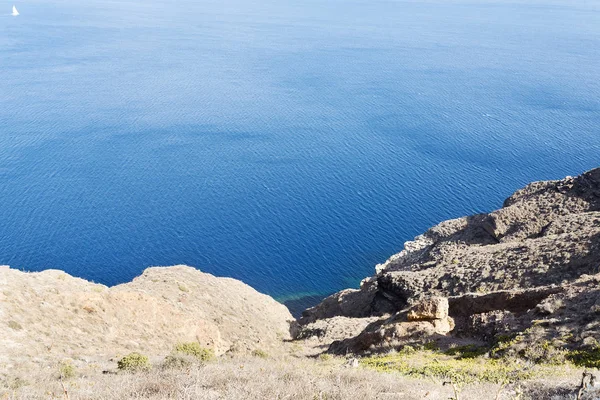 Paisaje panorámico con vistas a la isla de Santorini, Grecia —  Fotos de Stock