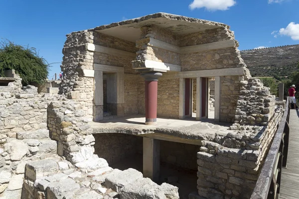 Las ruinas de la Fundación del Palacio de Knossos . — Foto de Stock