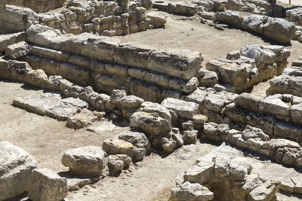 Las ruinas de la Fundación del Palacio de Knossos . — Foto de Stock