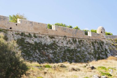 Bastion Kalesi Fortezza Rethymno şehir, Crete, Yunanistan
