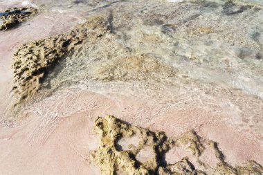 Kumsalda Mavi Okyanusun Yumuşak Dalgası.