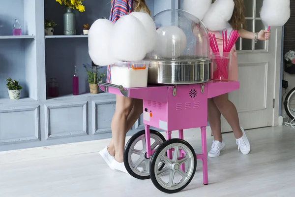Machine for making cotton candy.