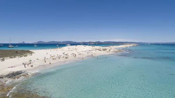 Increíble Playa Con Agua Turquesa Vista Dron — Foto de Stock