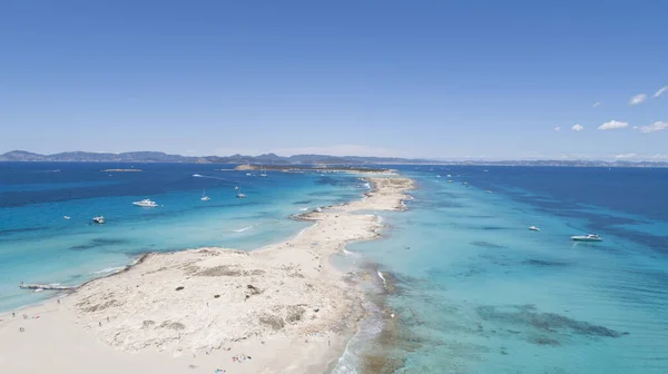 Καταπληκτική Παραλία Γαλαζοπράσινα Νερά Στο Drone View — Φωτογραφία Αρχείου