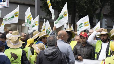 Çiftçilerin büyük bir tezahürü 21 Şubat 2020 'de İspanya' nın Murcia kentini çökertti. Çalışmalarına değecek bir fiyat için savaşıyorlar..