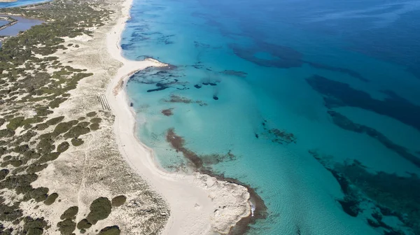 Incredible Turquoise Sea Island Paradise Seen Air — Stock Photo, Image
