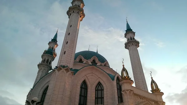 Schöne Kul Sharif Moschee Weißem Kreml Von Kasan Tatarstan Russland — Stockfoto