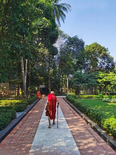 Jardim Grande Pagode Dragão Rangum Myamar — Fotografia de Stock