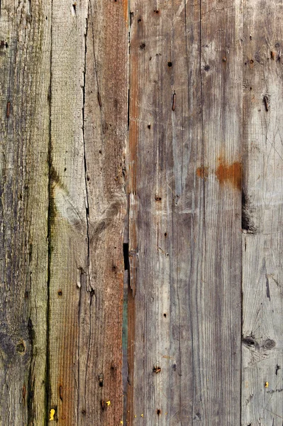 Antique Background Old Dilapidated Fence Planks Nails Cracks — Stock Photo, Image