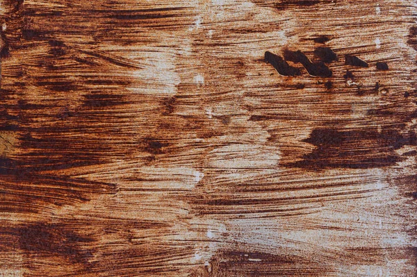 Brown Background Gray Paint Strokes Old Rusty Sheet Metal Stock Picture