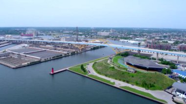 Milwaukee 'nin güzel drone çekimi 
