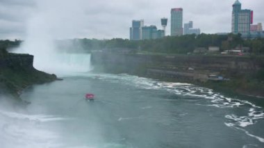 Güzel Niagara Şelalesi Kayalık Şelale Havadan Kanada New York