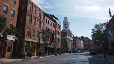 Boston şehir merkezinde eski kuzey kilisesi restoranları.