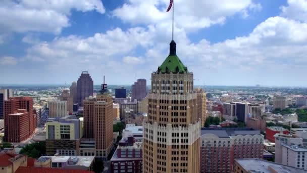 Vista Aérea Del Horizonte San Antonio — Vídeo de stock