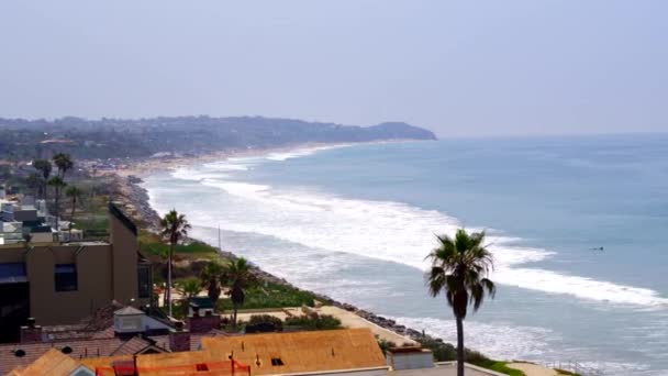 Beautiful Beach Houses Malibu — Stock Video