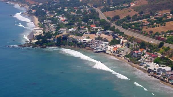 Belas Casas Praia Malibu — Vídeo de Stock