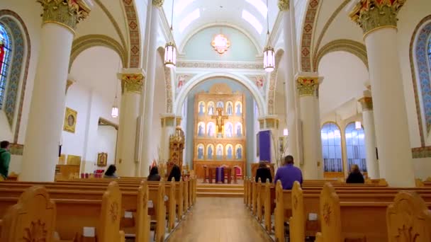 Francis Kilisesi Nin Mimarisi Katedral Bazilikası — Stok video