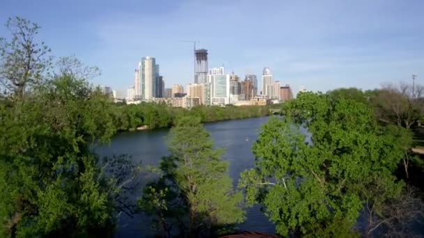 Colorado Fiume Austin Skyline — Video Stock