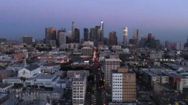 Los Angeles şehir merkezinde Ufuk çizgisi zaman aşımına uğradı.