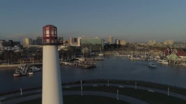 Hava aracıyla Long Beach deniz feneri 