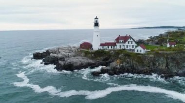 İnanılmaz deniz feneri Portland Maine New England hava aracı 