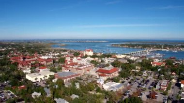 Saint Augustine Şehri Ufuk çizgisi Florida Hava Aracı