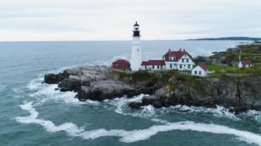 Portland deniz feneri. Hava aracıyla.