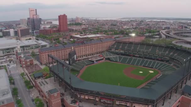 Drone Shot Oriole Park Baltimore — Vídeo de stock