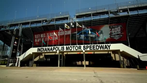 Indianapolis Entrada Speedway Stands — Vídeo de Stock