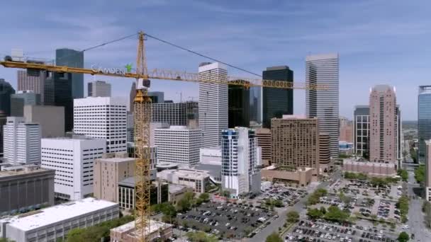 Houston Texas Paysage Urbain Par Drone Aérien — Video