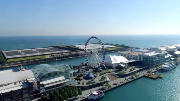 Vídeo Del Muelle Marina Chicago — Vídeo de stock