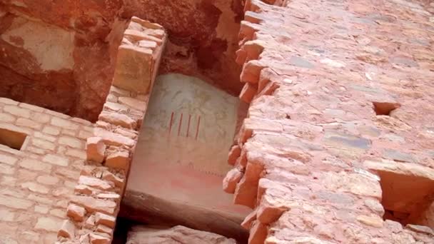 Native American Ruins Adobe Clay Manitou — Stock Video