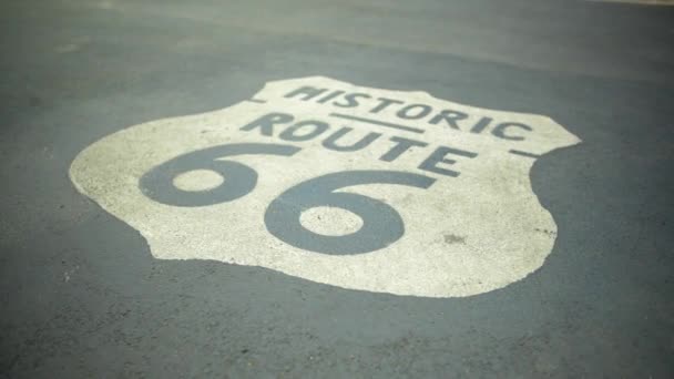 Logo Route Peint Dans Rue — Video