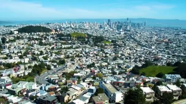 San Francisco Och Bukten Området — Stockvideo
