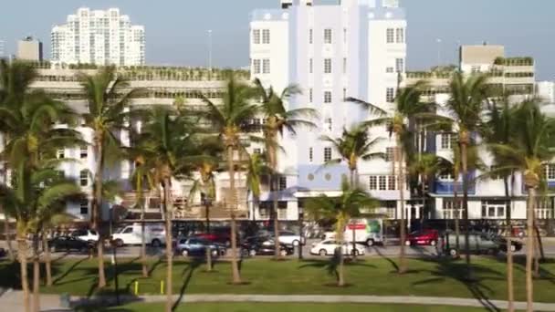 Miami Nin Güney Sahili Hava Aracı Ile — Stok video