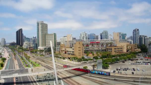 Team Stadium Downtown San Diego — Stock Video