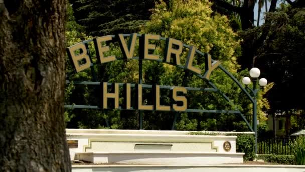 Beverly Hills Felirat — Stock videók