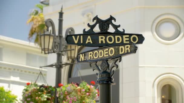 Rodeo Rodeo Segno Colline Bevande — Video Stock