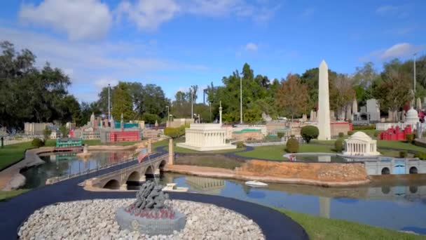 Washington Побудовано Легоса Legoland Florida City — стокове відео