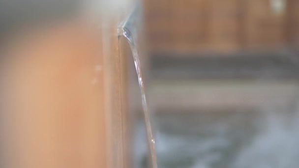 Водоспадний Джакузі Кран Гарячої Ванни — стокове відео