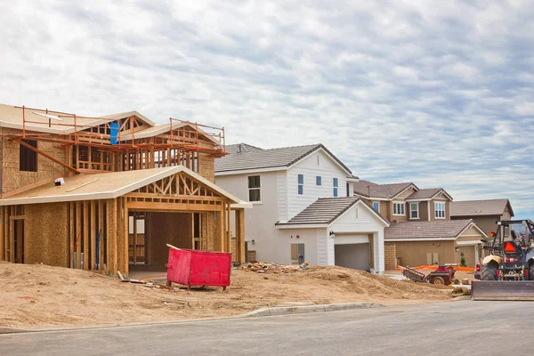 Construction Site of New Homes — Stock Photo, Image