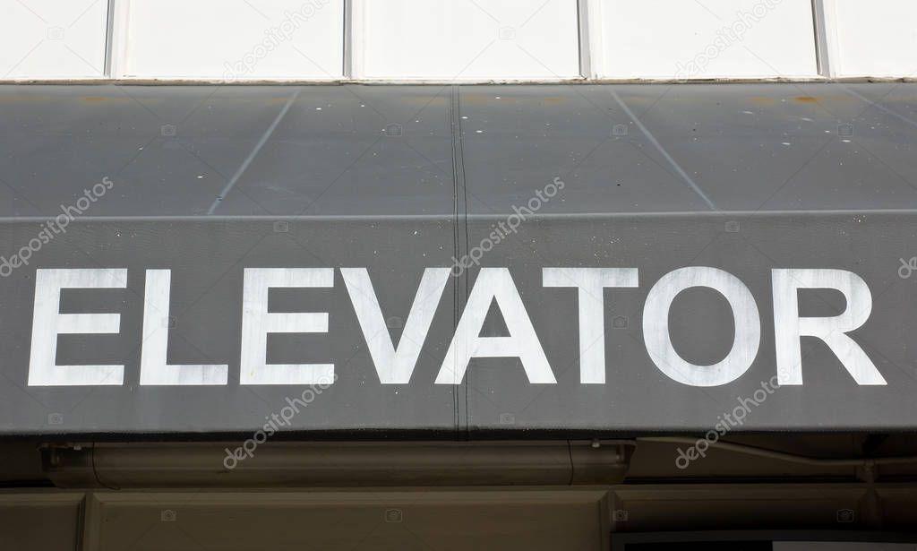Old Elevator Sign