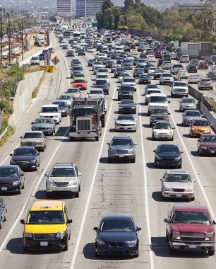 Los Angeles'ta yoğun trafik