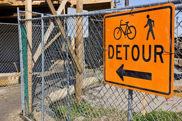 Construction Site Detour — Stock Photo, Image