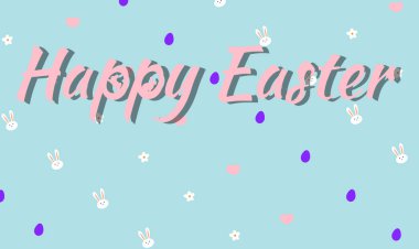 Mutlu Paskalya desenleri, afiş vektörü