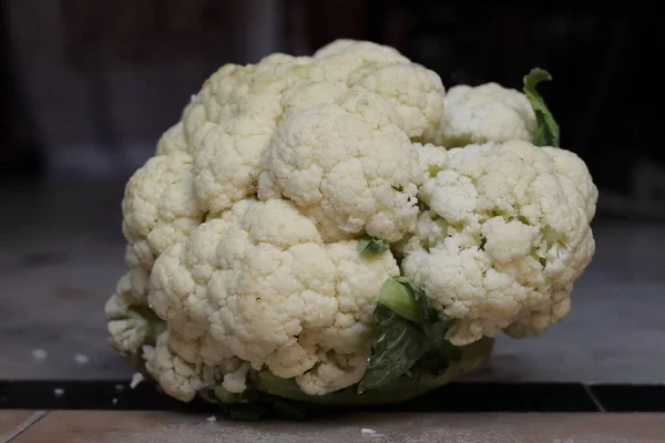 Bloemkool Geïsoleerd Witte Achtergrond — Stockfoto