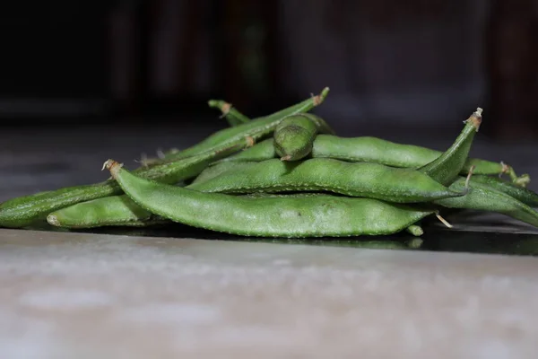 Grandes Haricots Isolés Sur Fond Blanc — Photo