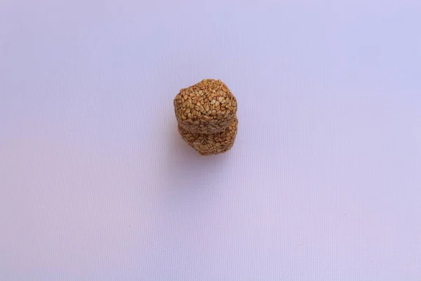 Til Gul Sweet Sesame Laddu Pour Festival Indien Makar Sankranti — Photo